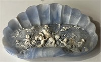 Blue Incolay Trinket Tray