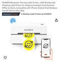 MUNBYN Bluetooth Thermal Label Printer, 130B
