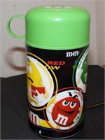 Green M&M Insulated Thermos ( A. Aronson)