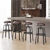 CharaVector Industrial Bar Stools Set of 4, Vintag