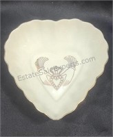 Belleek heart dish. 1¾×5½×5¾.