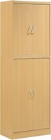 Hodedah 4 Door Kitchen Pantry with Four Shelves, B