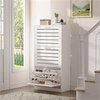 VECELO Shoe Cabinet Storage for Entryway with 3 Fl