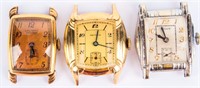 Jewelry Lot of 3 Vintage Wrist Watch Movements