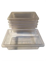 Cambro 3Gal. food prep/storage containers (5)