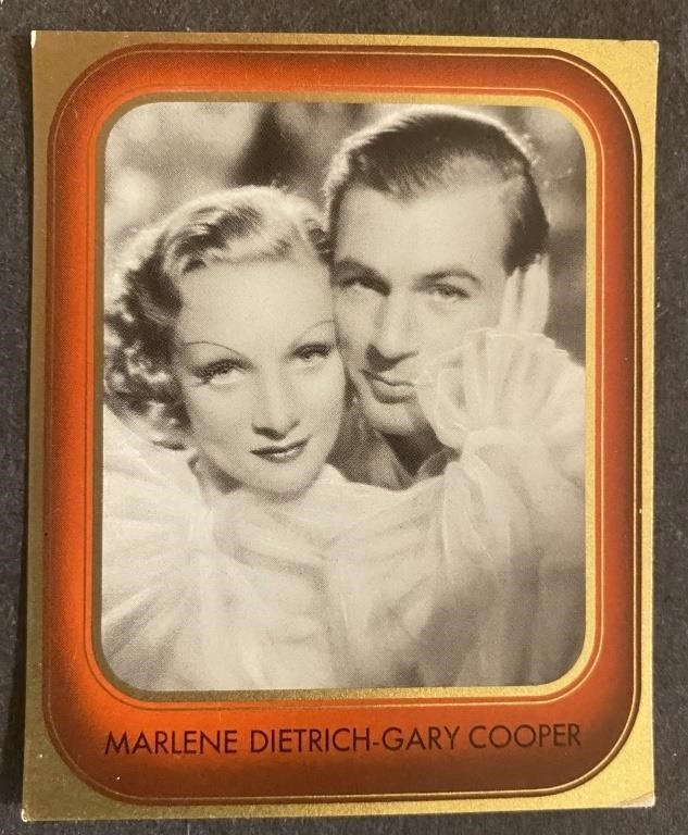 MARLENE DIETRICH: Antique Tobacco Card (1936)