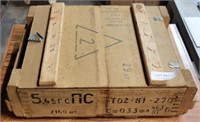 WOODEN SHIPPING CRATE---CARTRIDGES FOR WEAPONS