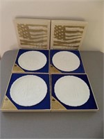 Lot (4) Fenton American History Plates