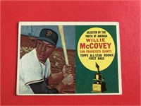 1960 Topps Willie McCovey Rookie Card HOF 'er