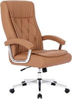 Hoxne Leather Executive Office Chair with Arms and