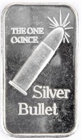 Coin 1 Troy Ounce Silver Bullet Bar .999