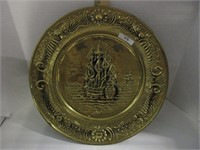 14" Brass ship plate