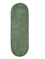2 x 9’ Duluth Green Polyester Chenille Rug