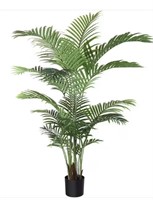 5 ft. Green Artificial Areca Palm Plant Fake Plant