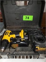 DEWALT 18 V DRILL W/ BATTERIES- CHARGER