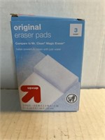 Original eraser pads, three count