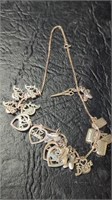 Sterling Necklace & Charm Pendants , All Marked