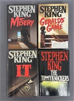 4 Stephen King 1st Ed. Misery, It, Tommyknockers