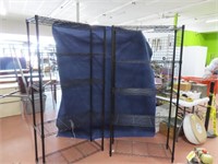 (2) Metal Wire 36" Shelving Units