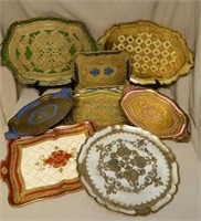 Gilt Florentine Trays.