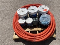 Pallet - Wire Pull String, Lubricant, Fiber Pipe