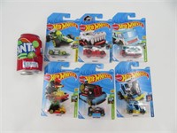 6 hot wheels die cast neufs