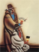 Robert Redbird Oklahoma Indian Art Gallery Signed