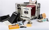 Vintage Kodak Graphic View Camera & 4x5 Holders