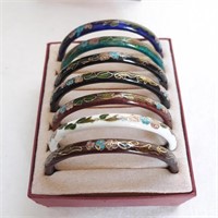 7 - Enamel Bangles in Box