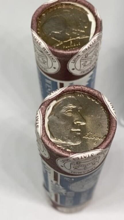 (2) rolls Westward Journey nickels 2005 P/D