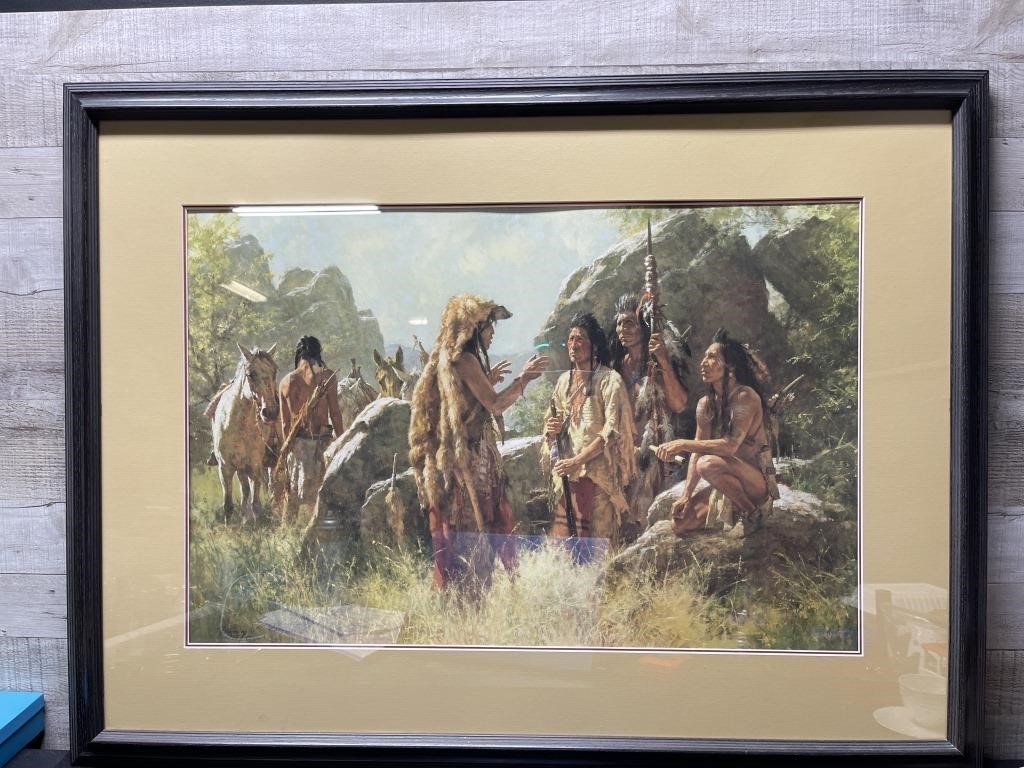 Large Howard Terpning Hand Signed Limited Edition