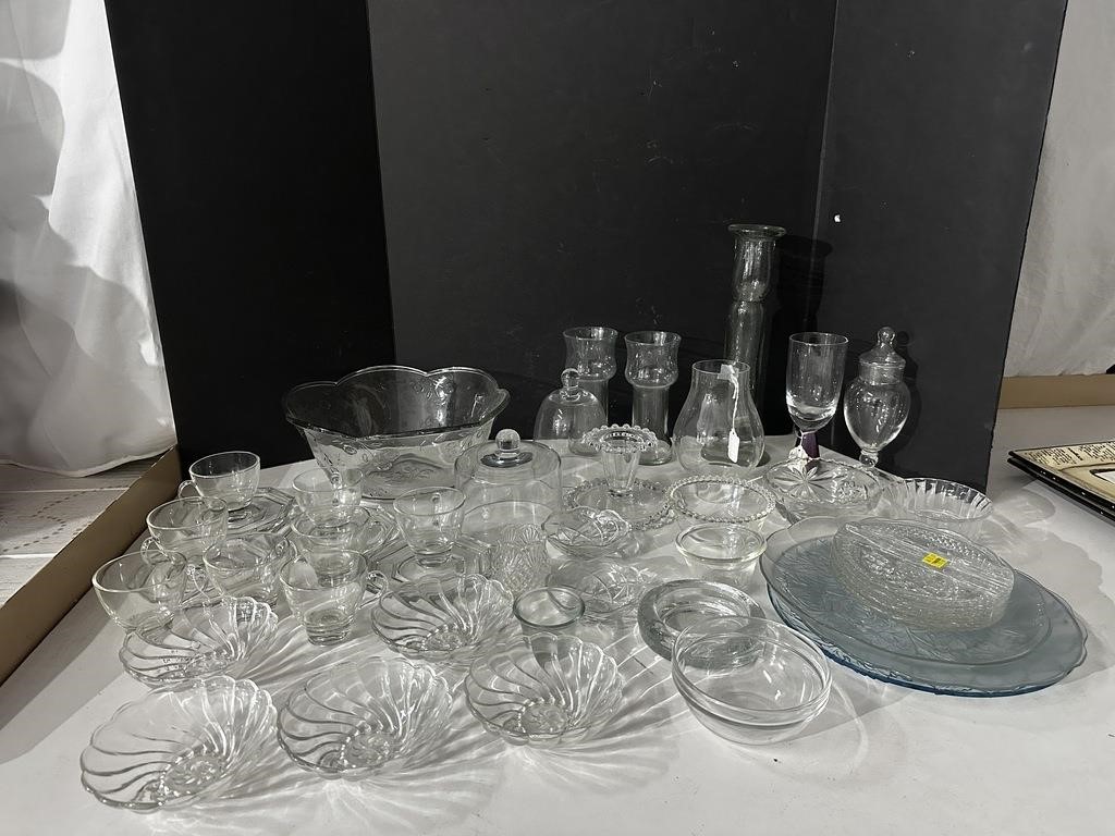 Glass Bowls Platters Vases & More K14G