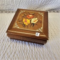 Mid Century Wood Jewelry Box