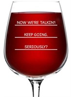 Funny Wine Glass 12.75 ounce