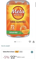 Metamucil Fibre Supplement Gummies, No Sugar