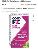 COLD-FX® Daily Support, 150 Capsules
Exp.