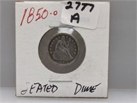 1850-O 90% Silv Seated Dime