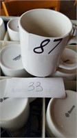 33 mugs with 2 racks