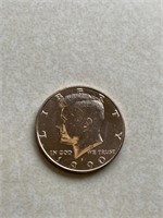 1990 Kennedy half dollar