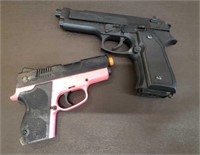 Pair of Airsoft Pistols. 1 Needs Magazine