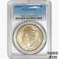 1878-S Morgan Silver Dollar PCGS MS63