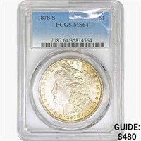 1878-S Morgan Silver Dollar PCGS MS64