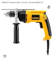 DEWALT Hammer Drill, 1/2-Inch, 7.8-Amp