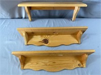 3 wood Shelves 5x24