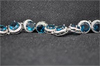 33ct London Blue topaz bracelet