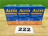 Aleve Back & Muscle Pain lot of 3