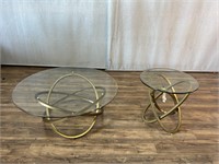 Coffee & End Table Glasstop 3 Rings