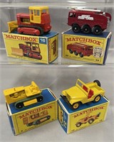 4 Boxed 1960s Matchbox Vehicles