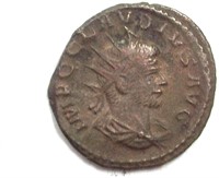 268-270 AD Claudius II AU AE Anton Silvering