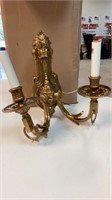 Vintage bronze candle sconces/ new